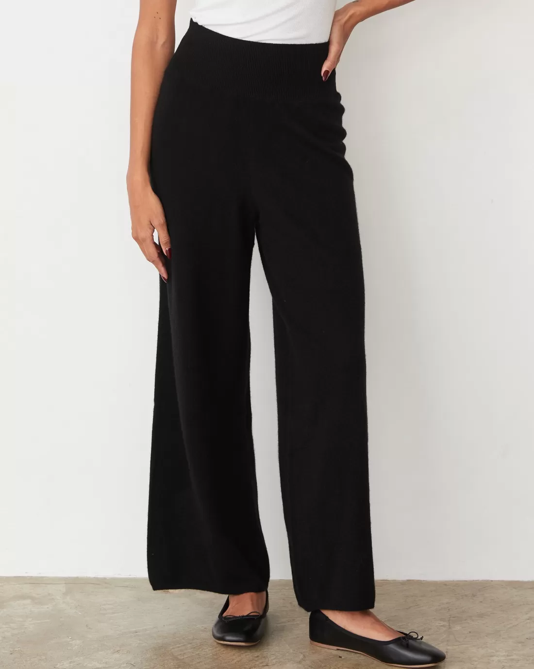 MONROW Travel Essentials | Sets*Cashmere Crop Pant BLACK