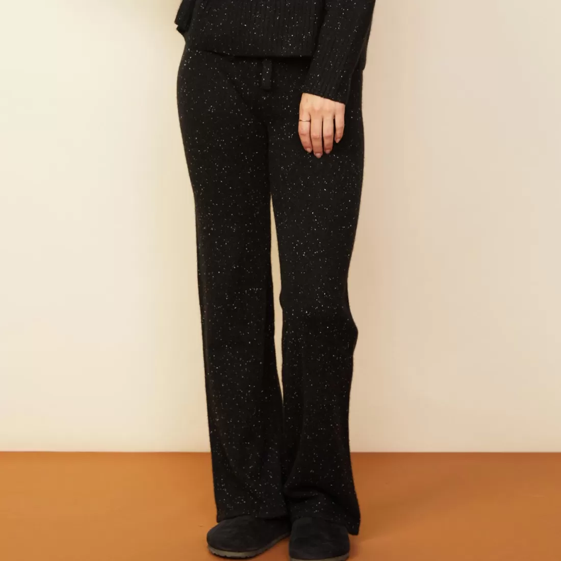 MONROW Sweats*Cashmere Neps Lounge Sweats BLACK