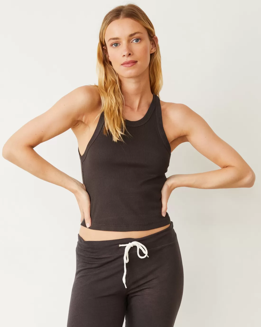 MONROW Tanks*Crop Ultimate Tank WASHEDBLACK