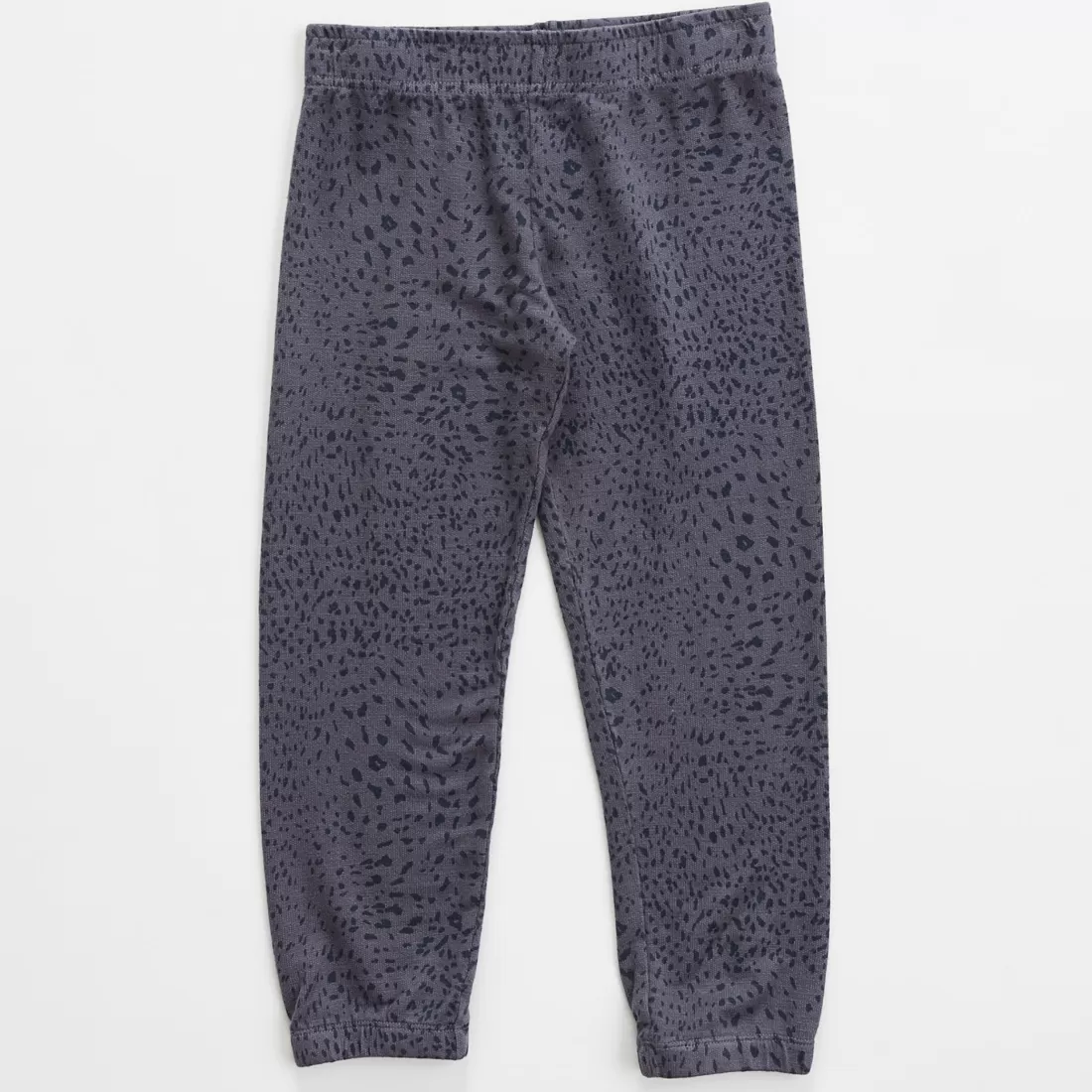 MONROW Kids*Kids Mini Cheetah Elastic Waist Sweats VINTAGEBLACK