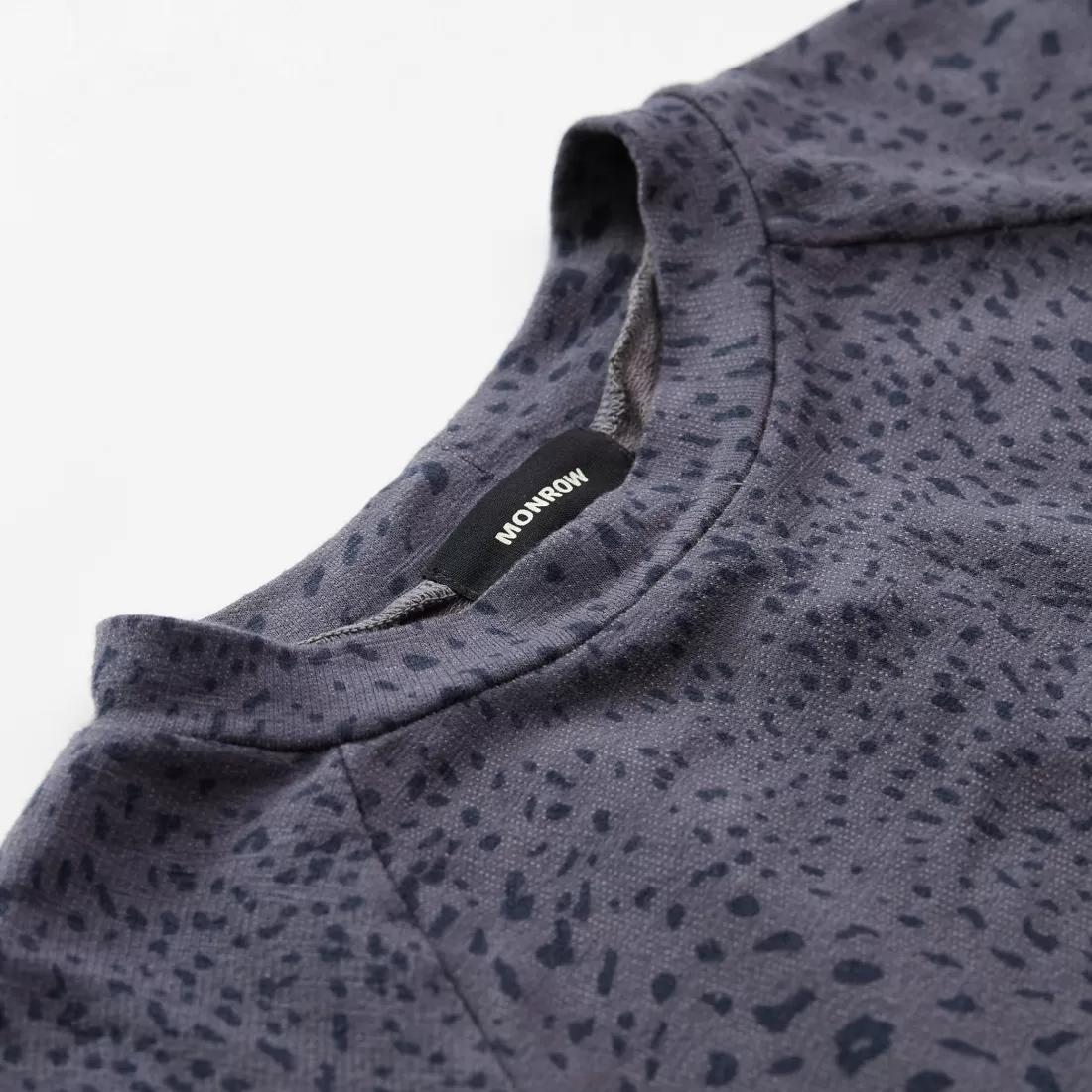 MONROW Kids*Kids Mini Cheetah Raglan Sweatshirt VINTAGEBLACK