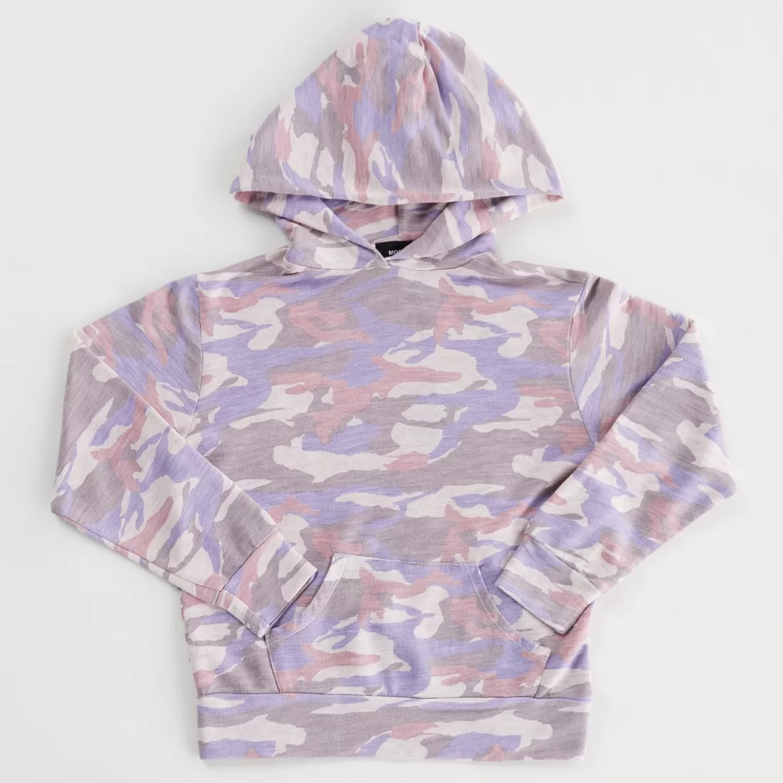 MONROW Kids*Kids Supersoft Camo Pullover Hoody PETALPINK
