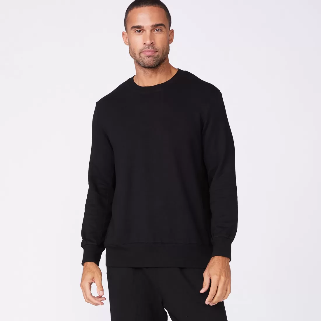 MONROW Mens Sale | Men's Sale*Lounge Sweatshirt BLACK