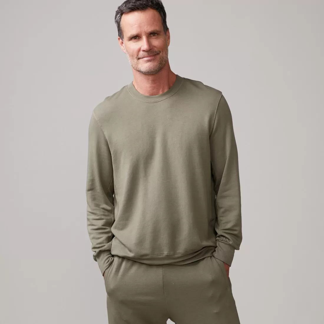 MONROW Mens Sale | Men's Sale*Lounge Sweatshirt ARMY