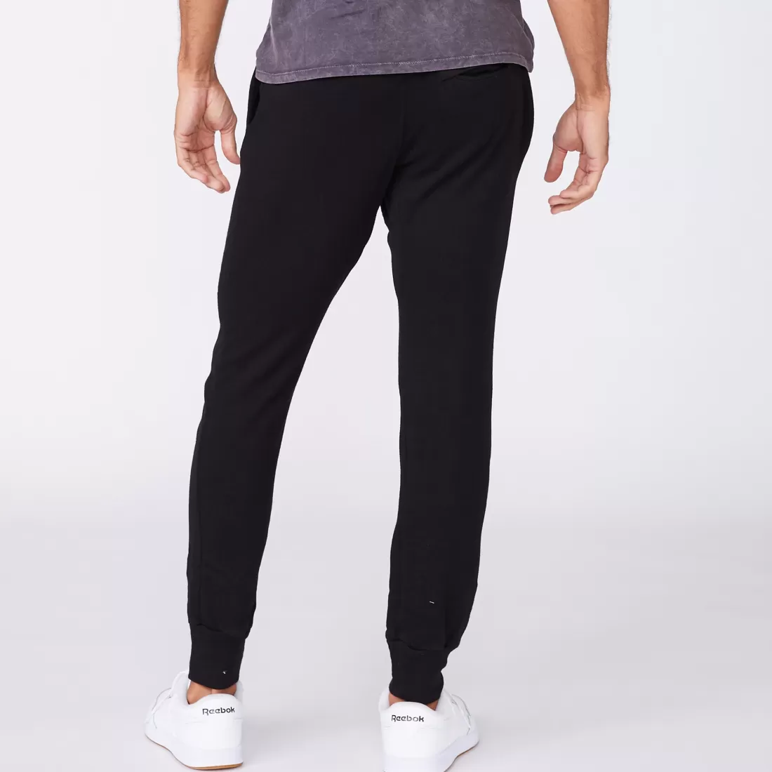 MONROW Men's Bottoms | Mens Sale*Men's Bungee Cord Joggers - Color BLACK