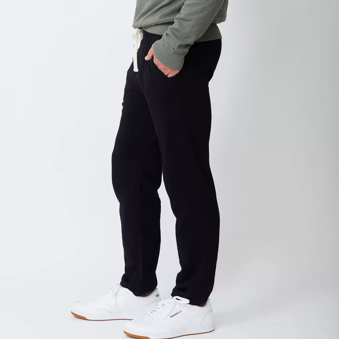 MONROW Men's Bottoms | Mens Sale*Men's Vintage Sweats - Color BLACK
