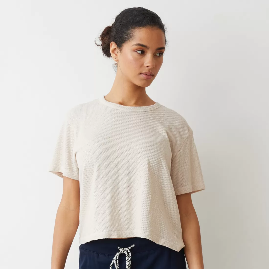 MONROW Tees*Mesh Athletic Tee BONE
