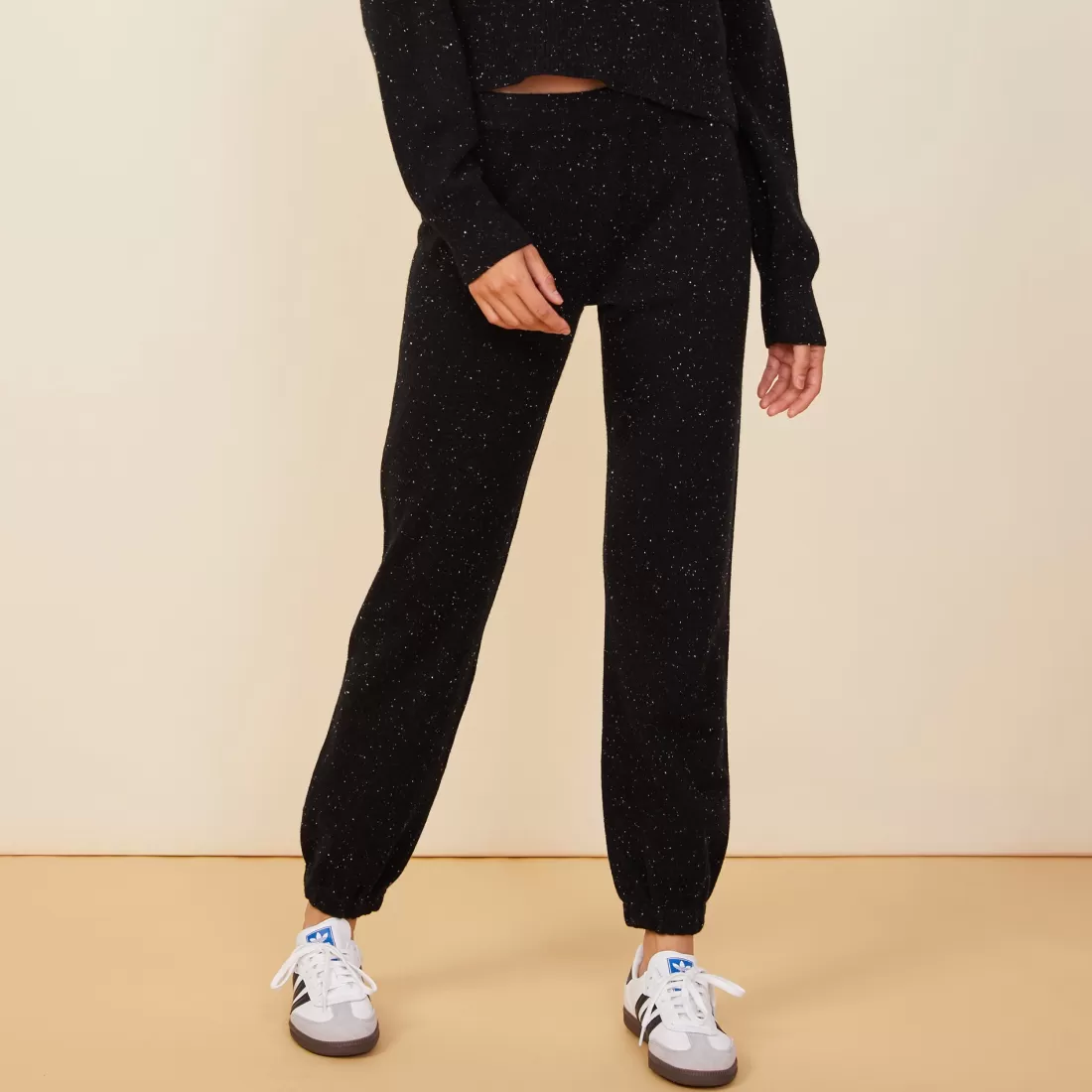 MONROW Sweats*Neps Cashmere Oversize Sweat BLACK