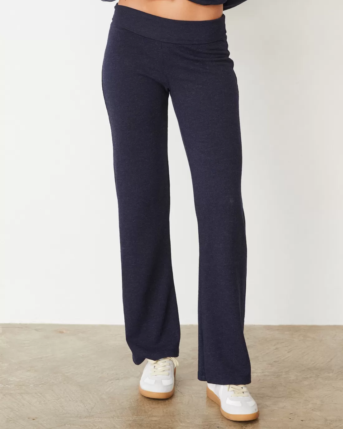 MONROW Travel Essentials | Sets*Original Fleece Flare Pant HEATHEREDNAVY