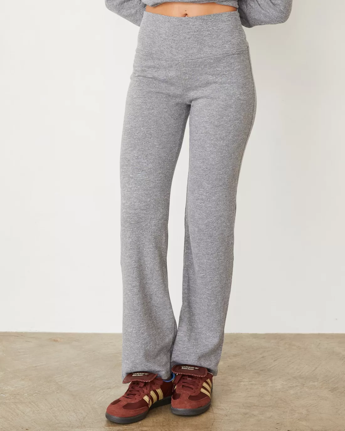 MONROW Travel Essentials | Sets*Original Fleece Flare Pant GRANITE