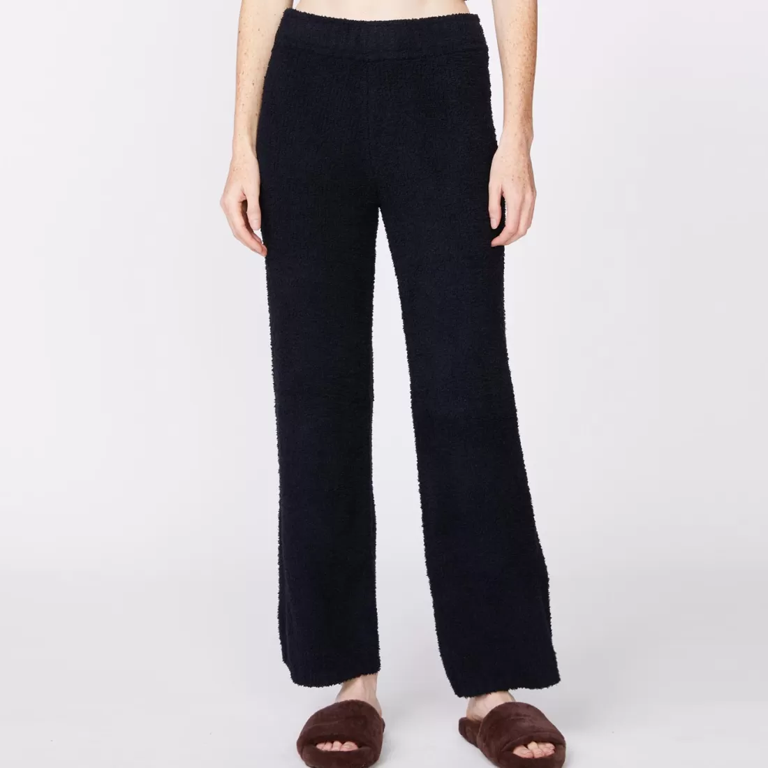 MONROW Sweats*Plush Sweater Pants BLACK