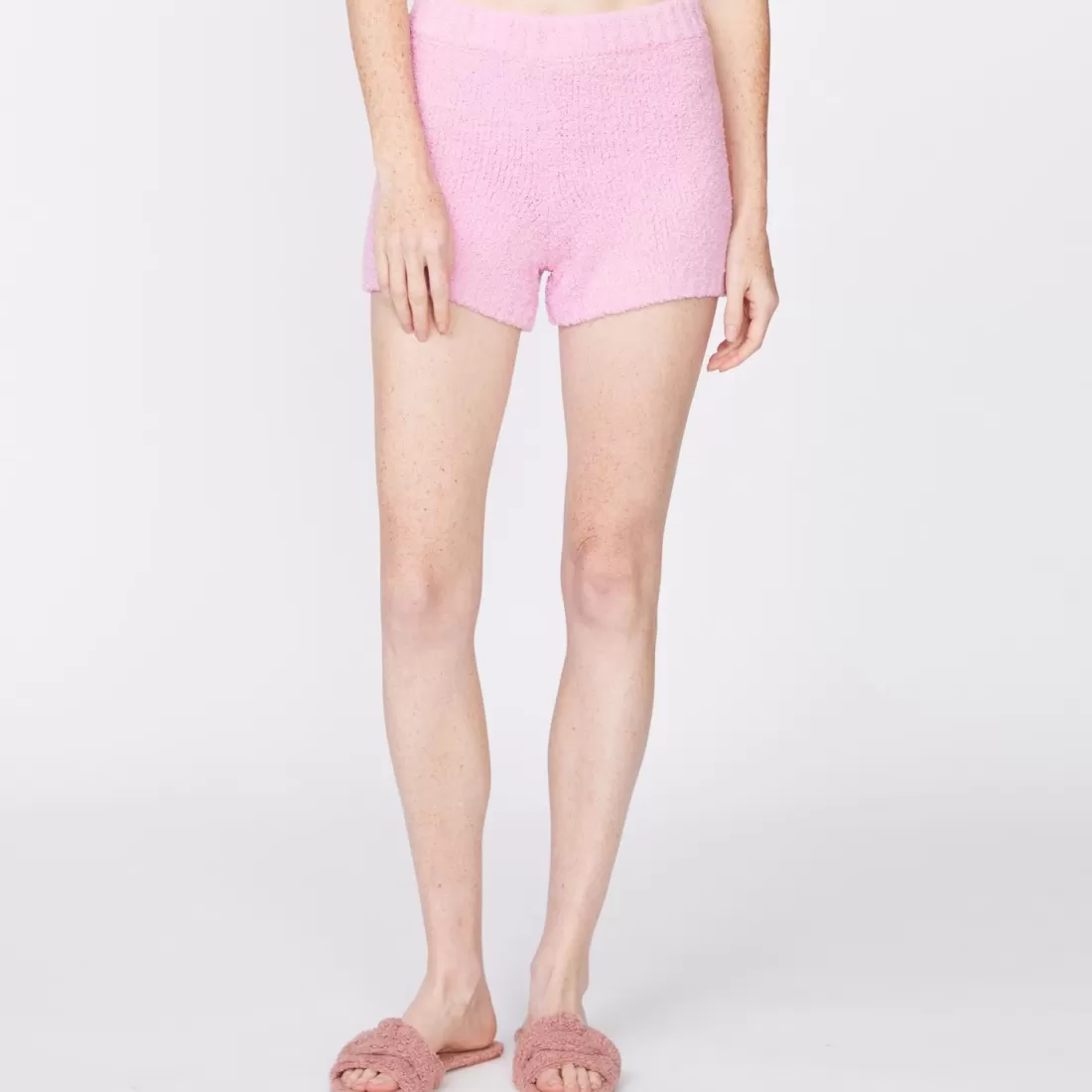 MONROW Shorts*Plush Sweater Shorts ORCHID