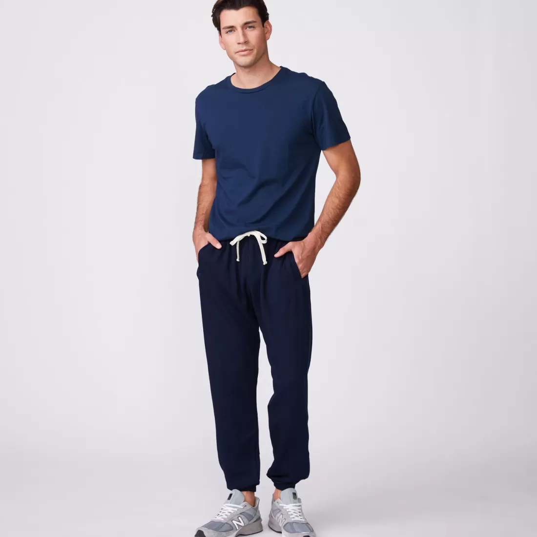 MONROW Men's Tops*Relaxed Crew INCA