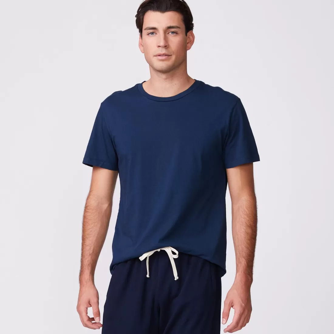 MONROW Men's Tops*Relaxed Crew INCA