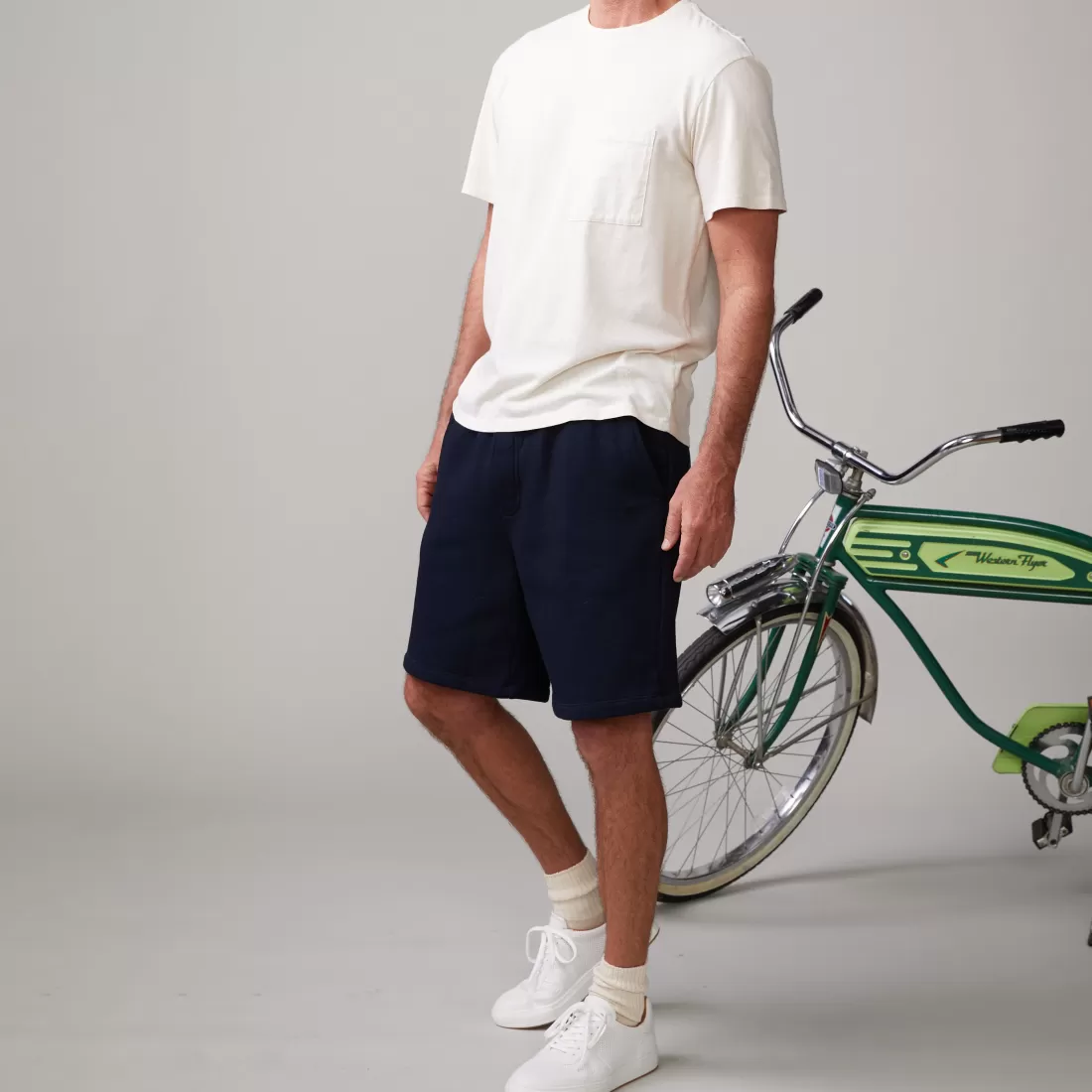 MONROW Men's Tops | Mens Sale*Relaxed Pocket Crew OFFWHITE
