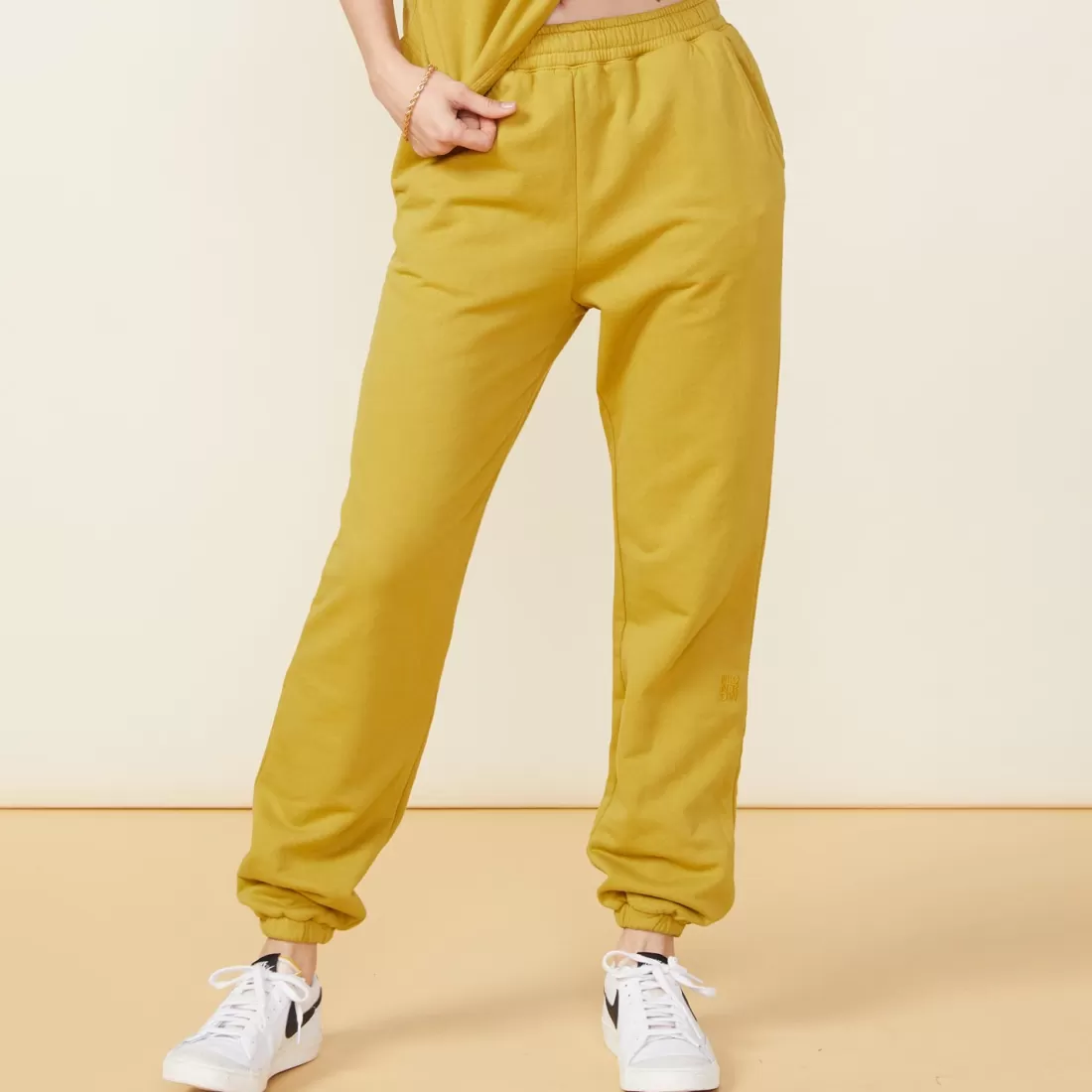 MONROW Sweats*90's Classic Joggers GOLDENOLIVE