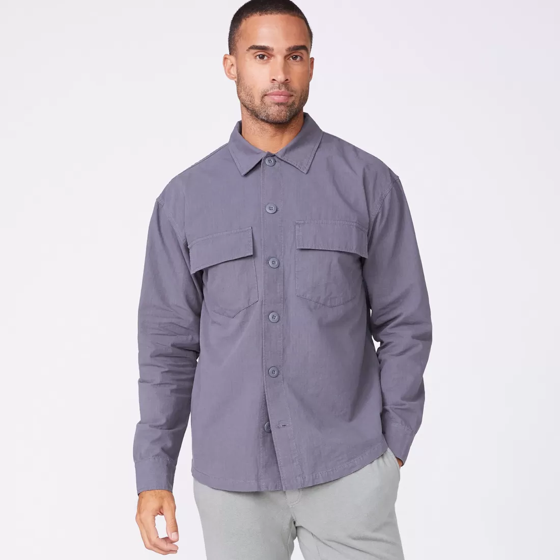 MONROW Men's Tops | Mens Sale*Shirt Jacket NEPTUNE