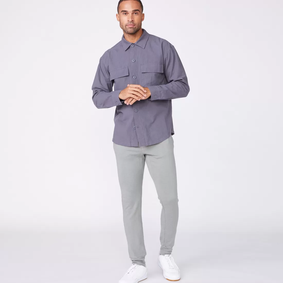 MONROW Men's Tops | Mens Sale*Shirt Jacket NEPTUNE