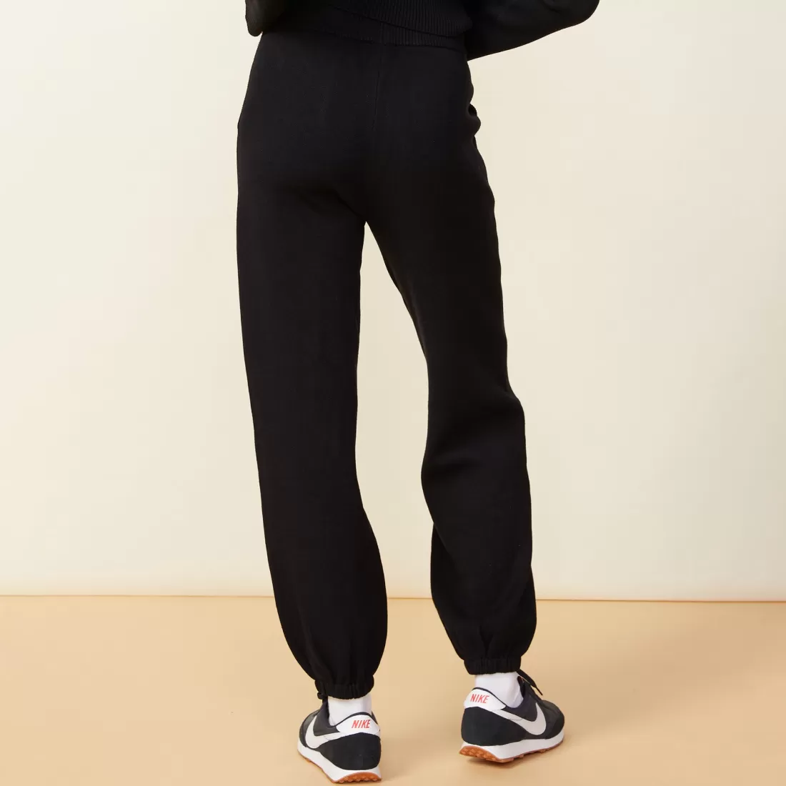 MONROW Soft Knit | Sweats*Soft Knit Oversized Vintage Sweat BLACK