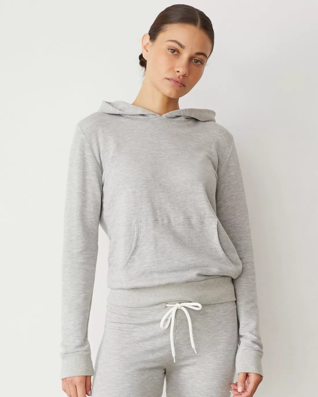 MONROW Softfleece | Sweatshirts*Softfleece Kangaroo Pullover HEATHERGREY