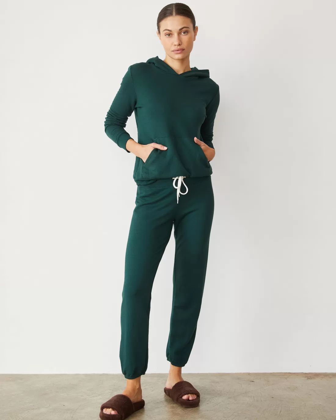 MONROW Softfleece | Sweats*Softfleece Vintage Sweat EVERGREEN