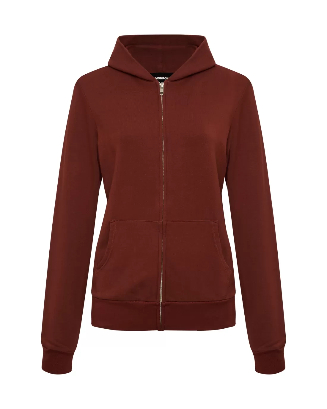 MONROW Softfleece*Softfleece Zip Up Hoody RUST