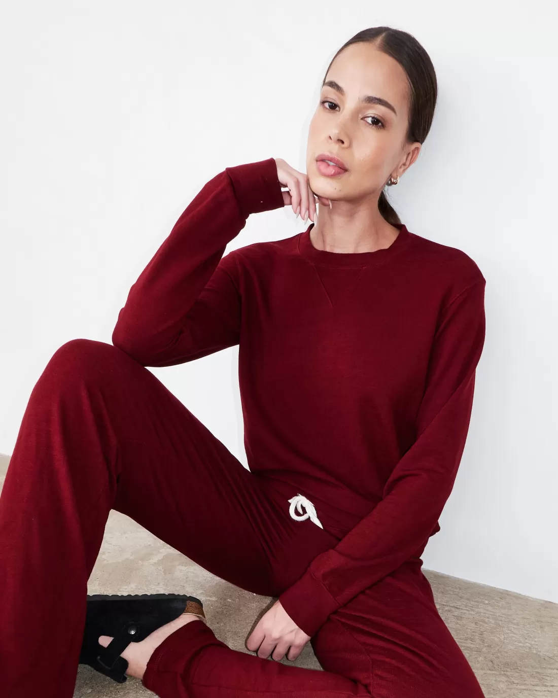 MONROW Supersoft | Sweatshirts*Supersoft Crew Neck Sweatshirt RUBY
