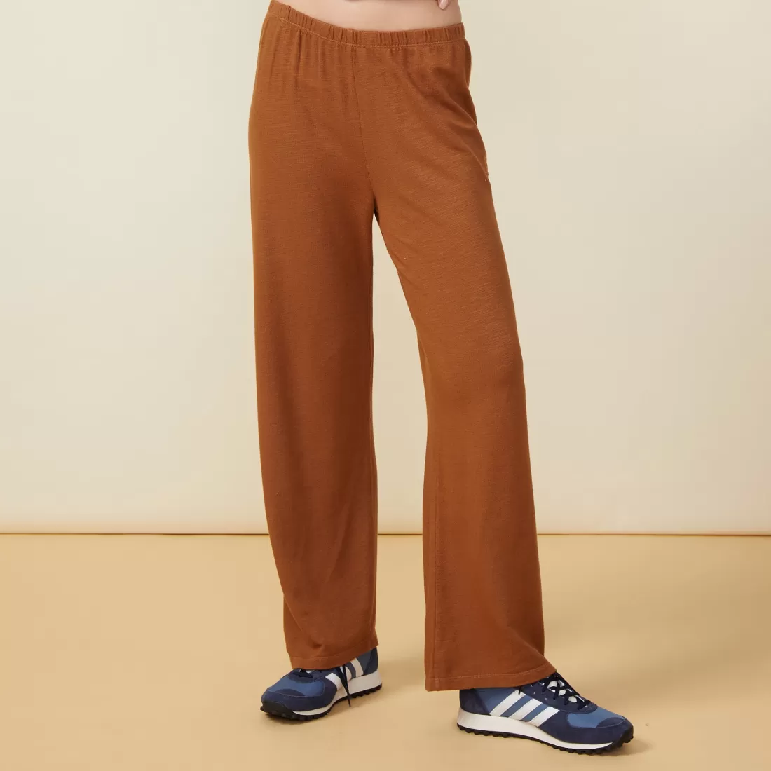 MONROW Supersoft | Sweats*Supersoft Crop Straight Leg Sweat BROWNSUGAR