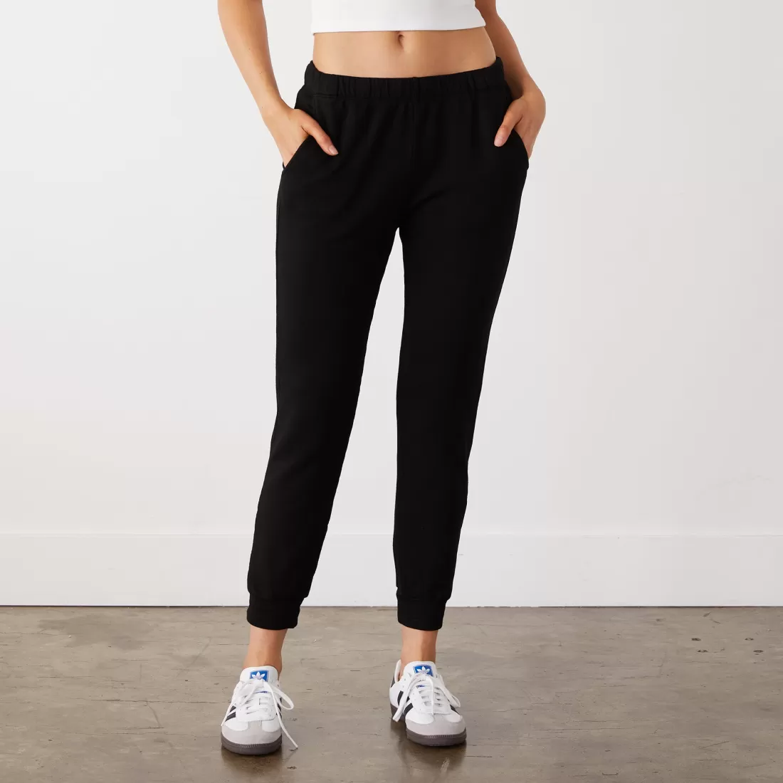 MONROW Supersoft | Sets*Supersoft Fleece Womens Jogger BLACK