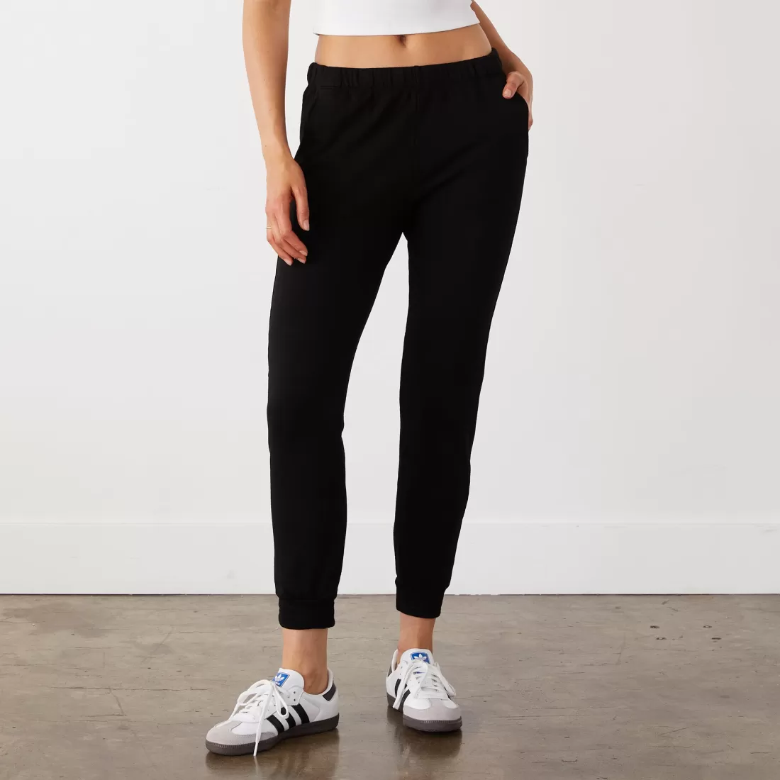 MONROW Supersoft | Sets*Supersoft Fleece Womens Jogger BLACK