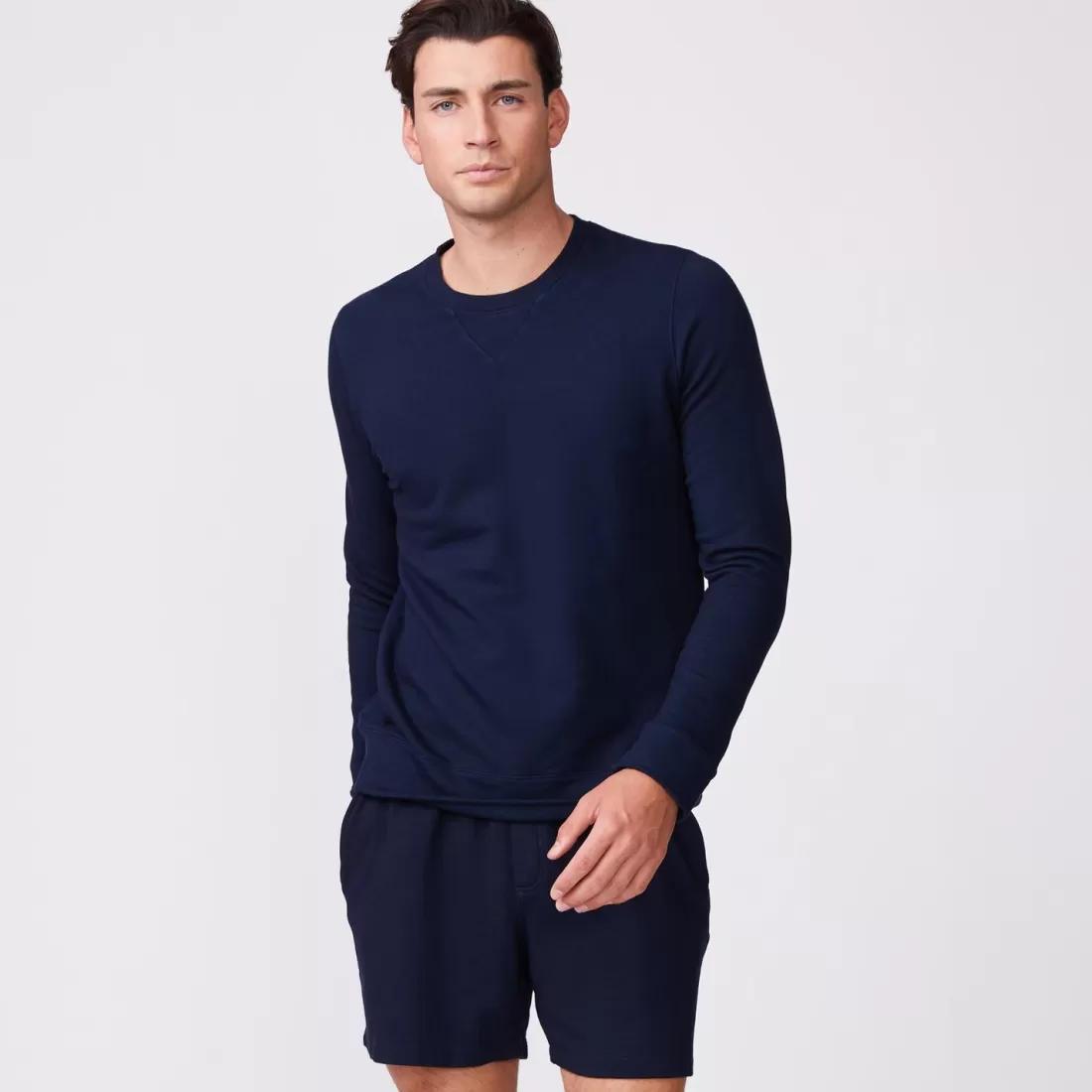MONROW Mens Sale | Men's Sale*Supersoft Fleece Crew Neck Sweatshirt INCA