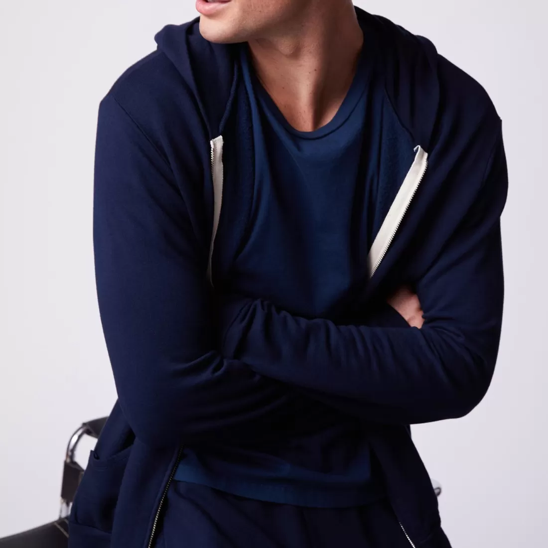 MONROW Mens Sale | Men's Sale*Supersoft Fleece Zip Up Hoody INCA