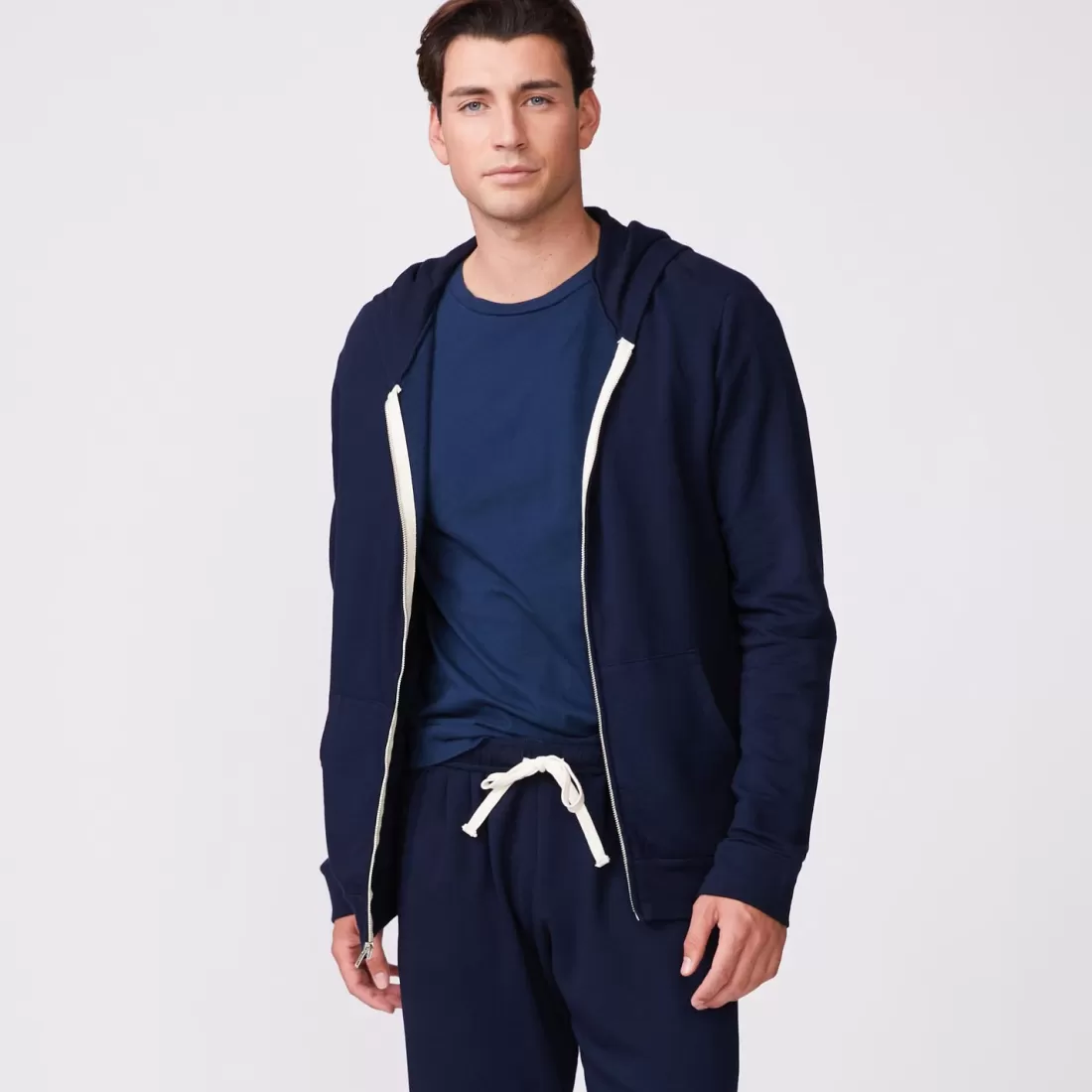 MONROW Mens Sale | Men's Sale*Supersoft Fleece Zip Up Hoody INCA