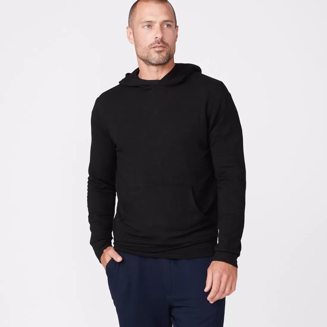 MONROW Mens Sale | Men's Sale*Supersoft Pullover Hoody BLACK