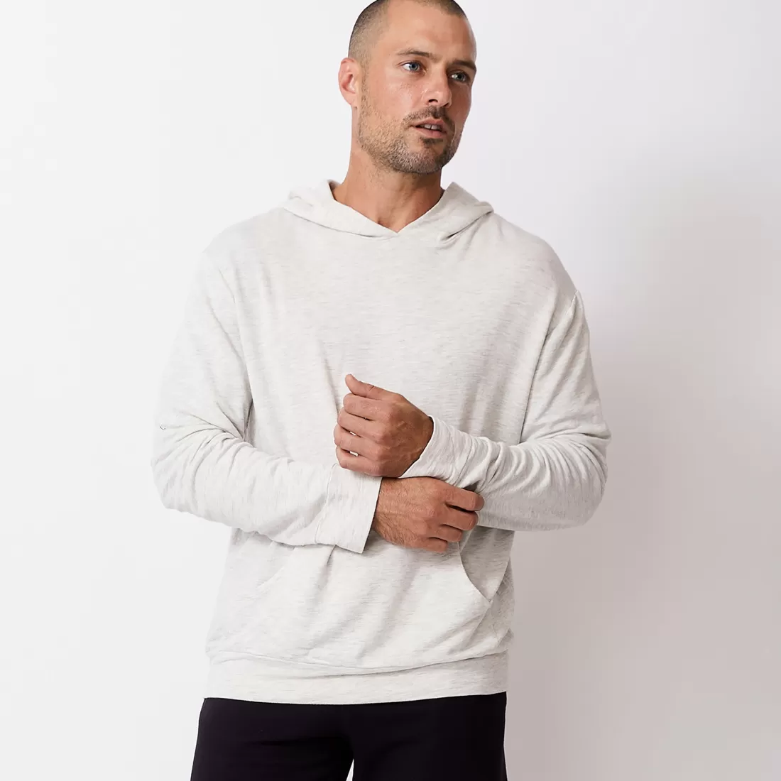 MONROW Mens Sale | Men's Sale*Supersoft Pullover Hoody ASH