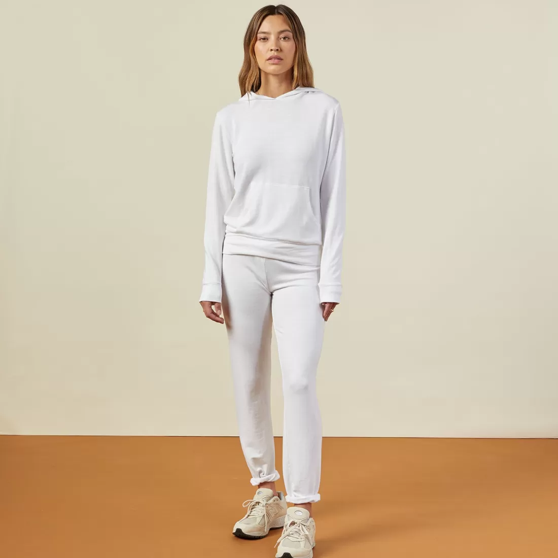 MONROW Supersoft | Sets*Supersoft Pullover Hoody WHITE