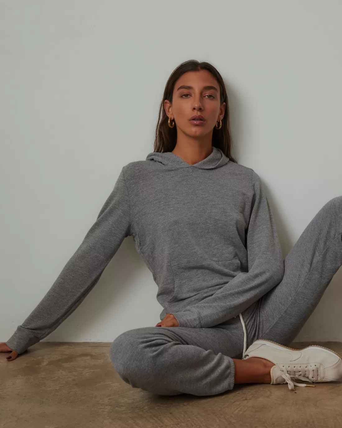 MONROW Supersoft | Sets*Supersoft Pullover Hoody DARKHEATHER