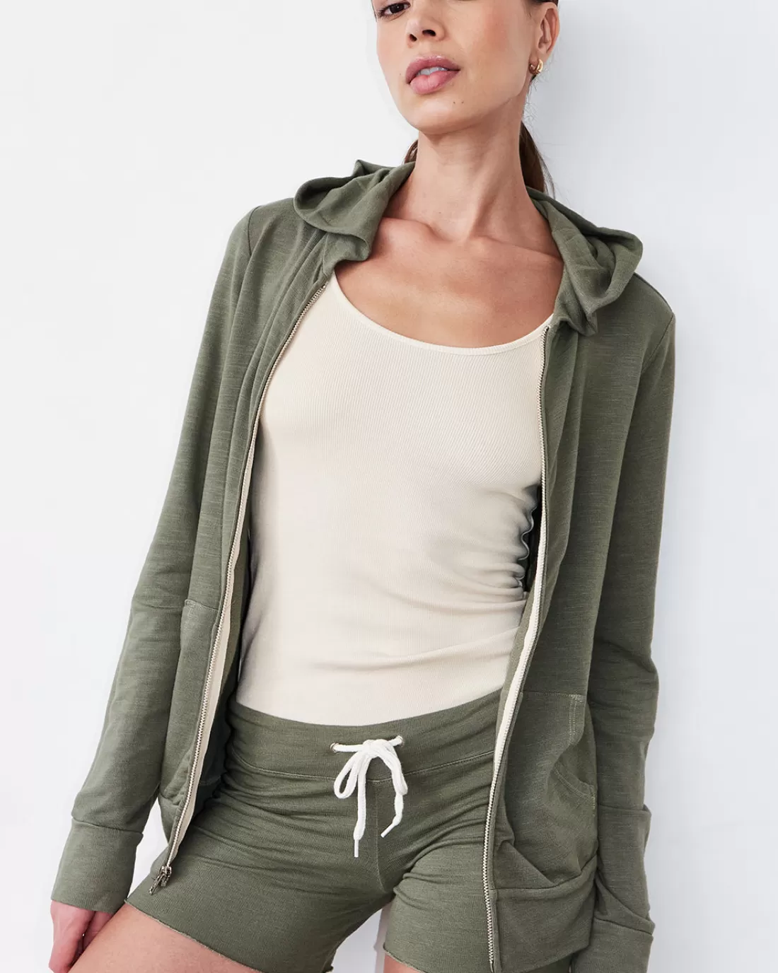 MONROW Supersoft | Zip-Up Hoodies*Supersoft Zip Up Hoody ARMY