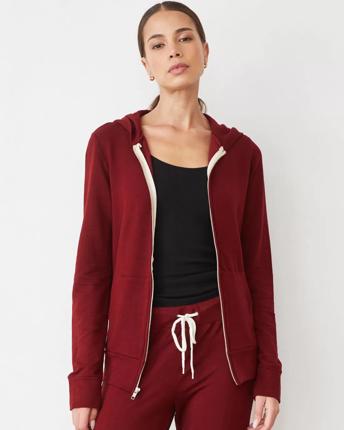 MONROW Supersoft | Sets*Supersoft Zip Up Hoody RUBY
