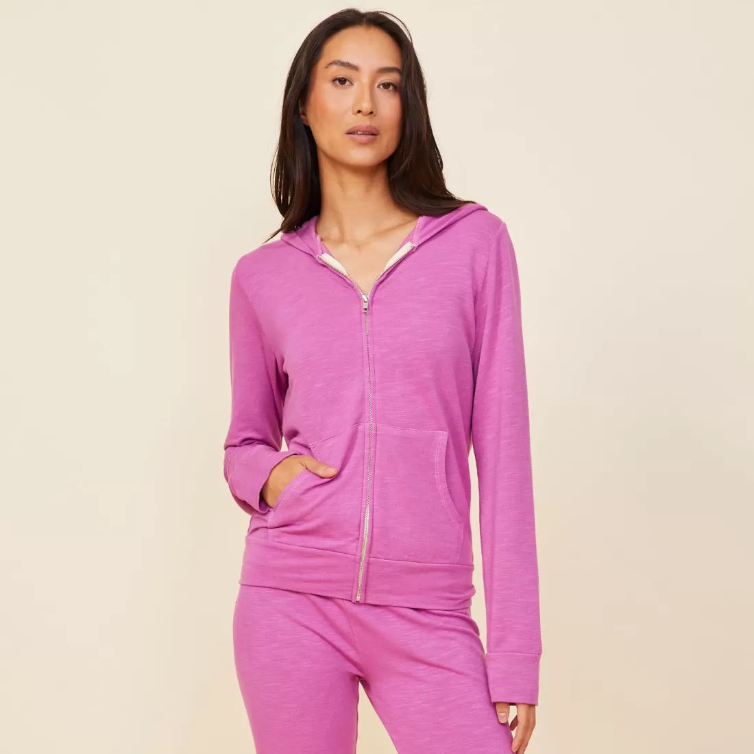 MONROW Supersoft | Zip-Up Hoodies*Supersoft Zip Up Hoody ACAI