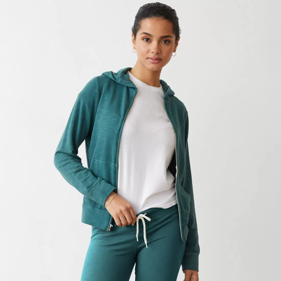 MONROW Zip-Up Hoodies | Supersoft*Supersoft Zip Up Hoody CACTUS