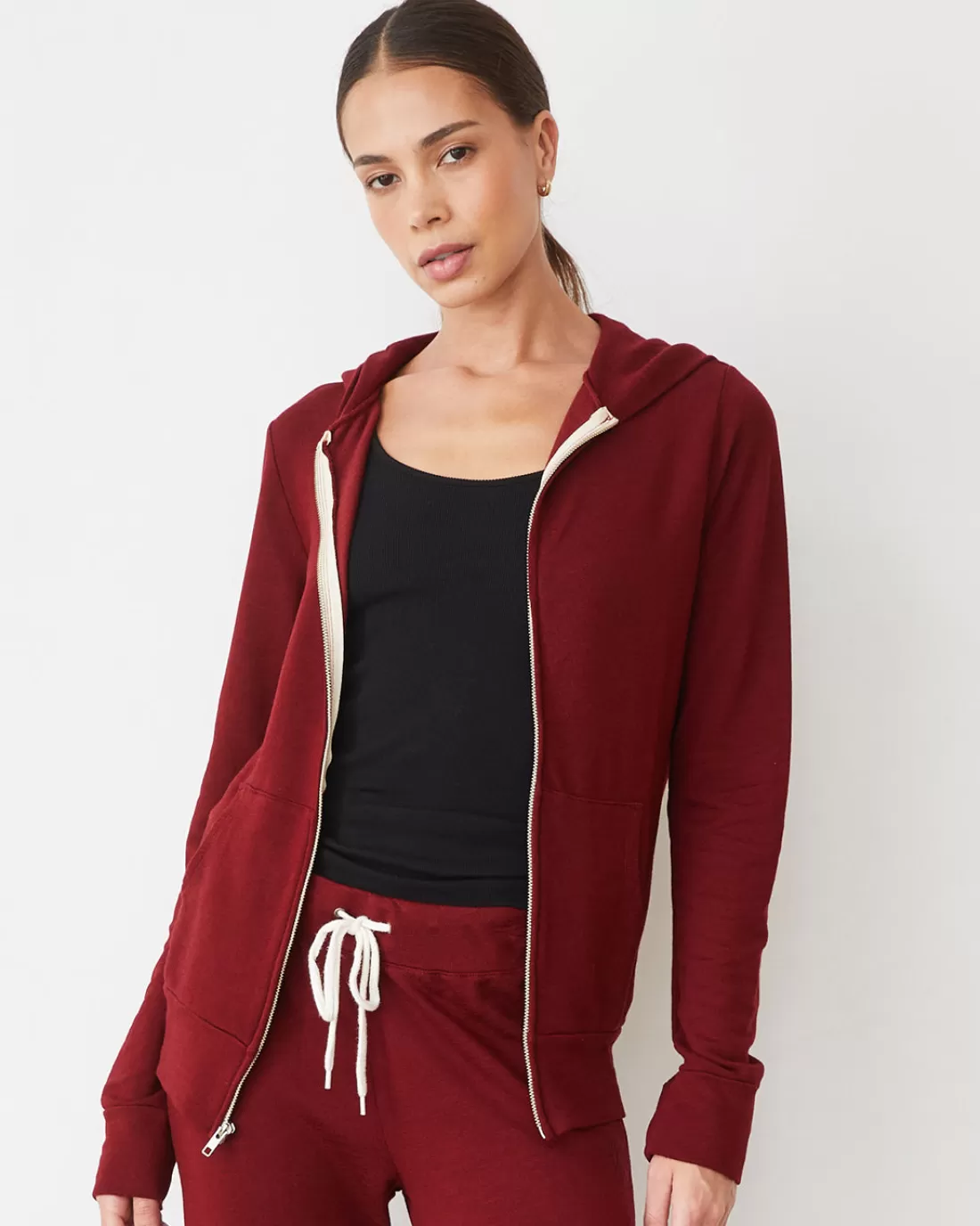 MONROW Supersoft | Sets*Supersoft Zip Up Hoody RUBY