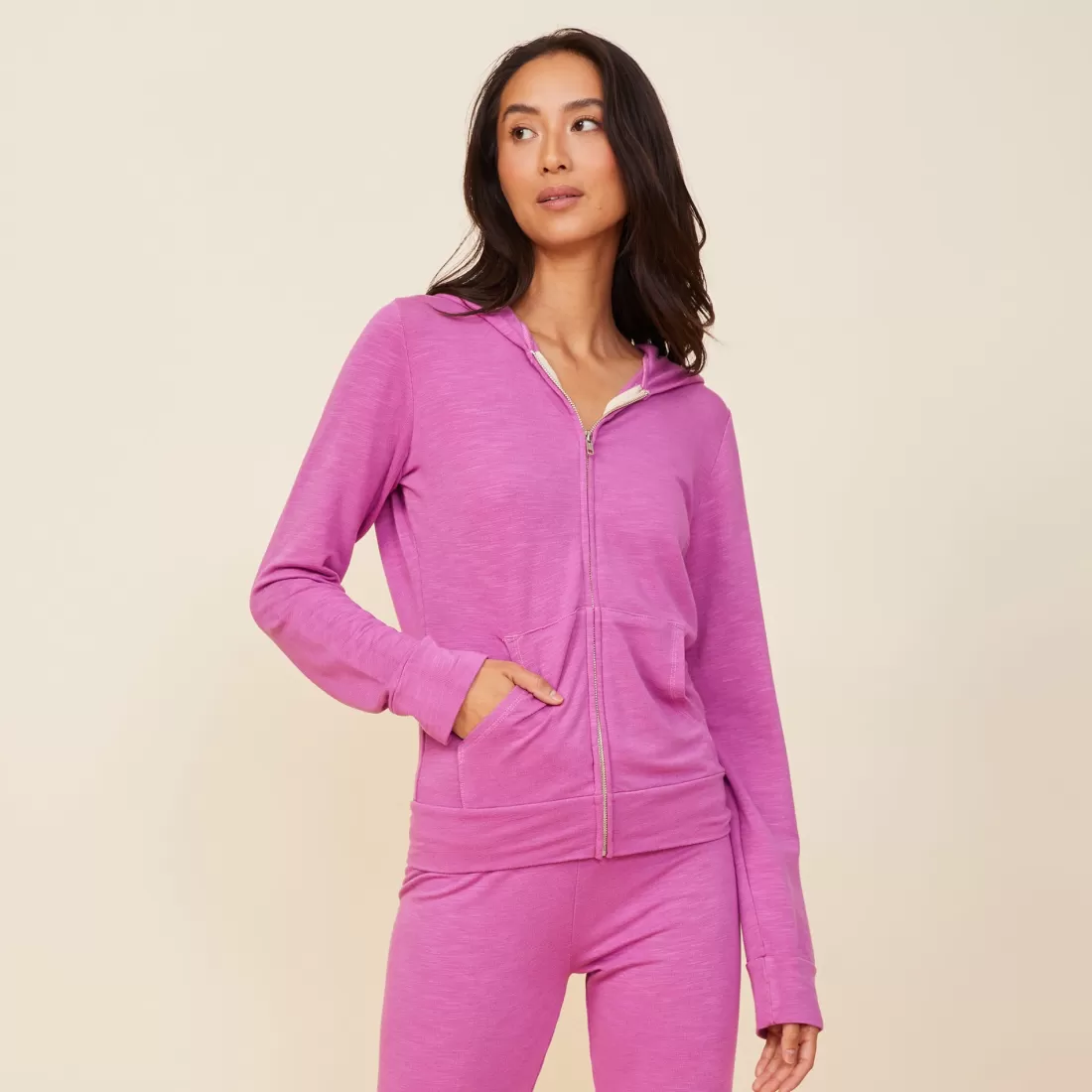 MONROW Supersoft | Zip-Up Hoodies*Supersoft Zip Up Hoody ACAI