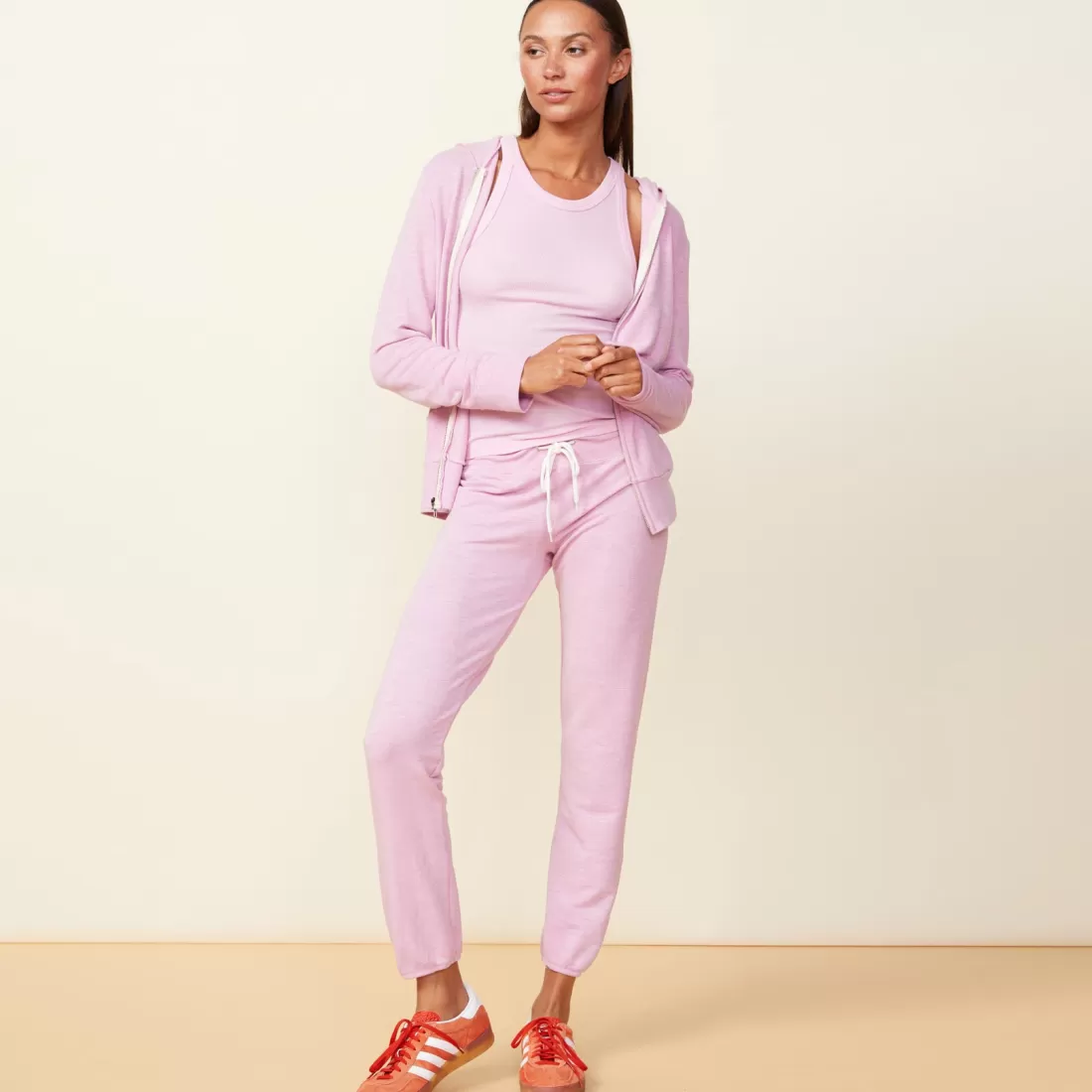 MONROW Supersoft | Sets*Supersoft Zip Up Hoody PINKLAVENDER