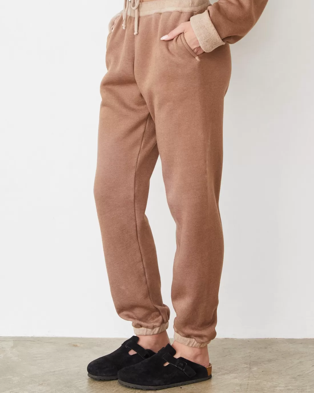 MONROW Travel Essentials | Sweats*Teddy Fleece Sweat WALNUT