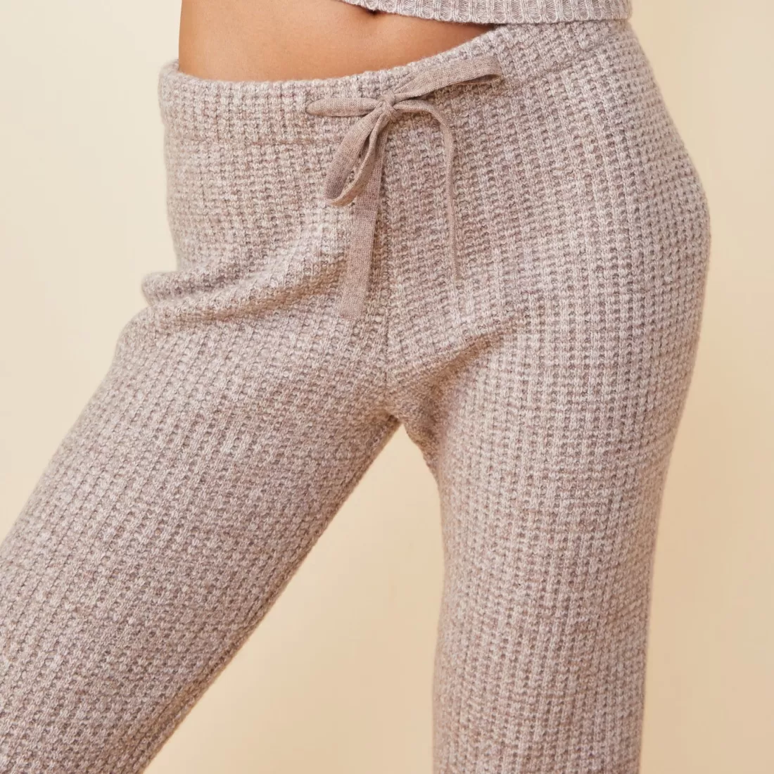 MONROW Sweats*Wool Cashmere Space Dye Vintage Sweat OATMEAL